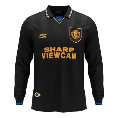 Retro 1993/94 Manchester United Away Long Sleeve Soccer Jersey - Soccerdeal