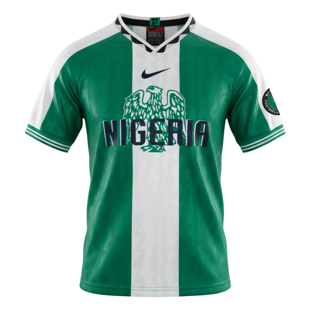 Retro 1996 Nigeria Home Soccer Jersey - Soccerdeal
