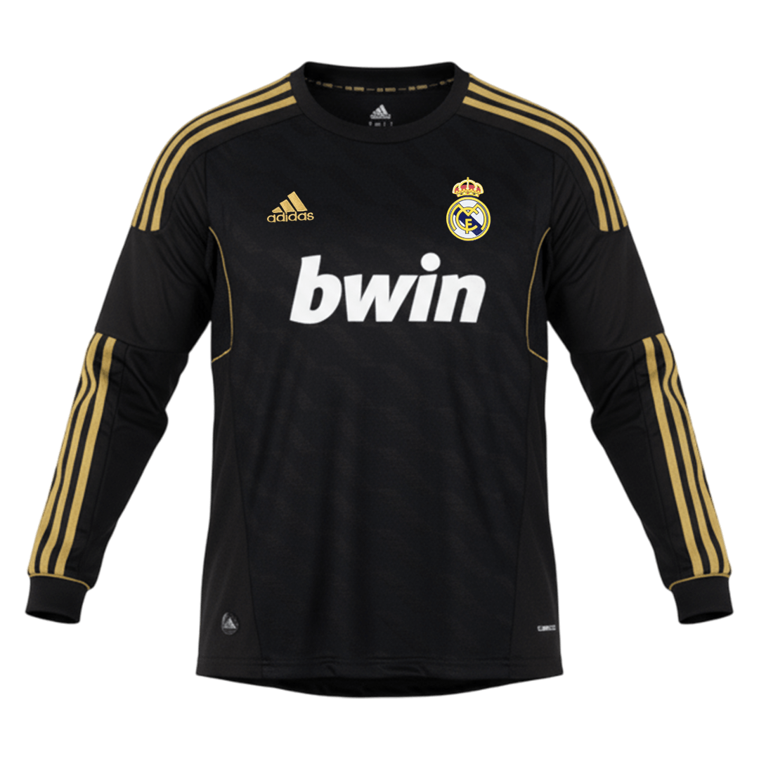 Retro 2011/12 Real Madrid Away Long Sleeve Soccer Jersey - Soccerdeal