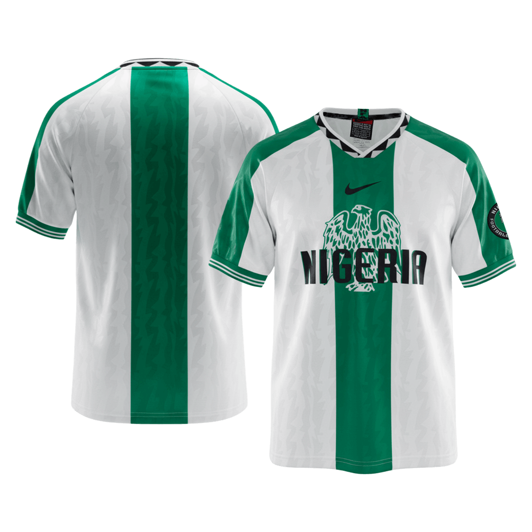 Retro 1996 Nigeria Away Soccer Jersey - Soccerdeal