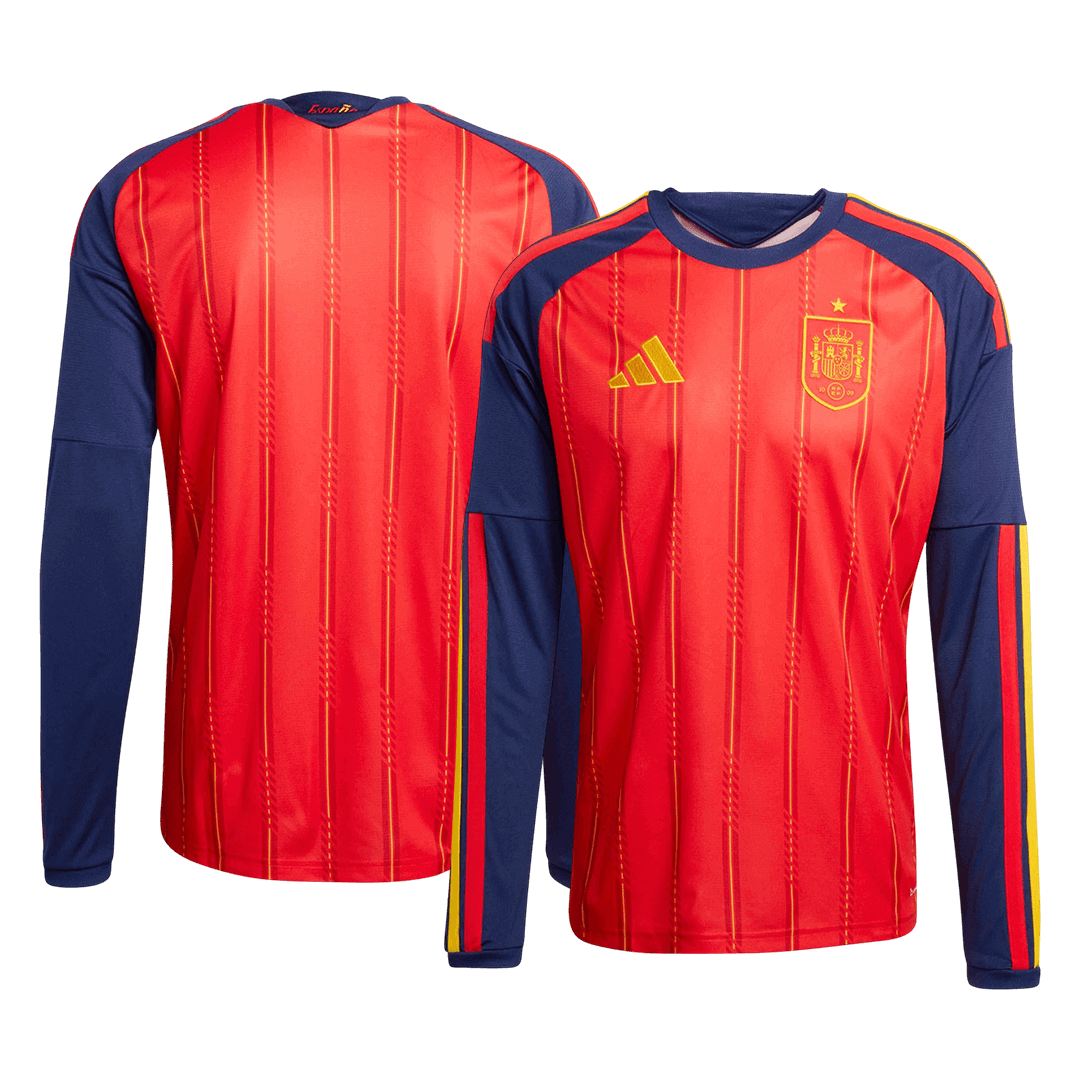Spain Home Long Sleeve Soccer Jersey 2026 - Soccerdeal