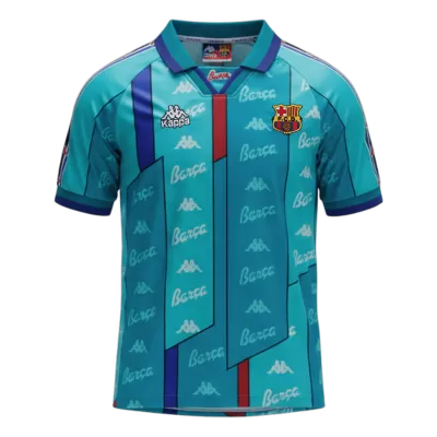 Retro 1996/97 Barcelona Away Soccer Jersey - Soccerdeal