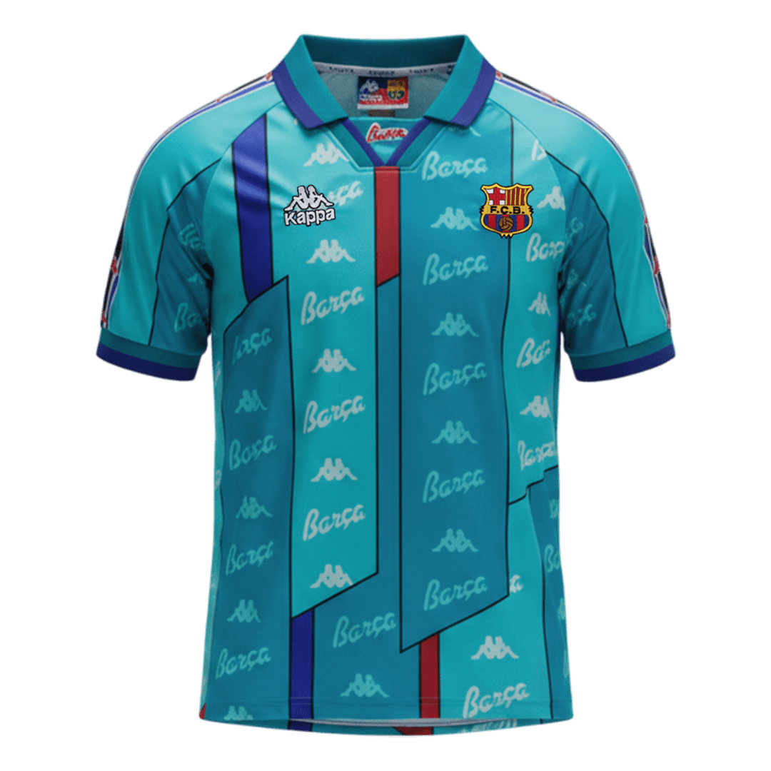 Retro 1996/97 Barcelona Away Soccer Jersey - Soccerdeal