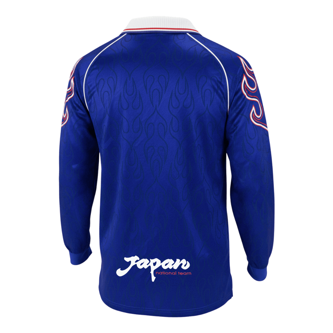 Retro 1998 Japan Home Long Sleeve Soccer Jersey - Soccerdeal