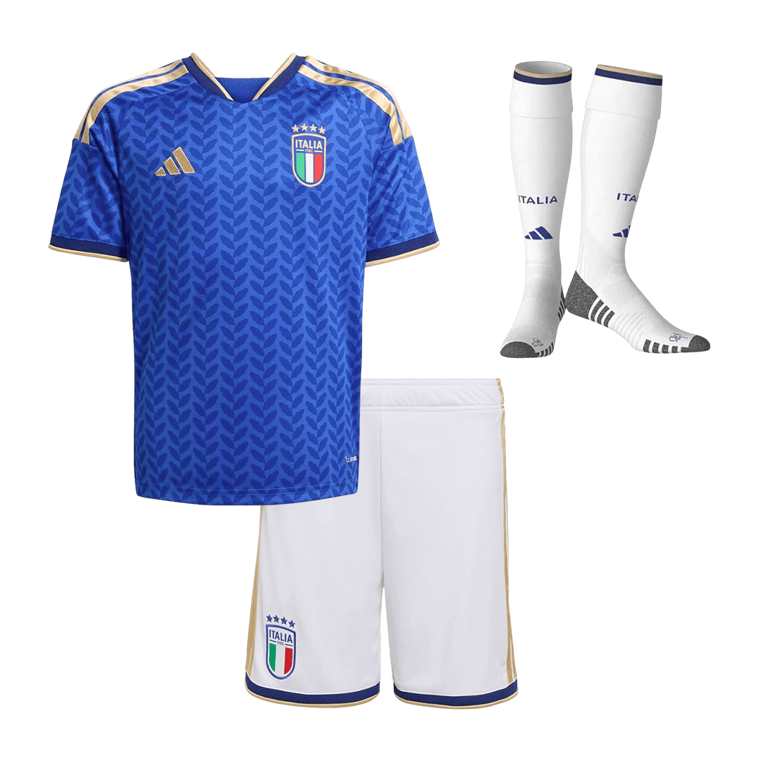 Kid's Italy Home Soccer Jersey Kit(Jersey+Shorts+Socks) 2025/26 - Soccerdeal