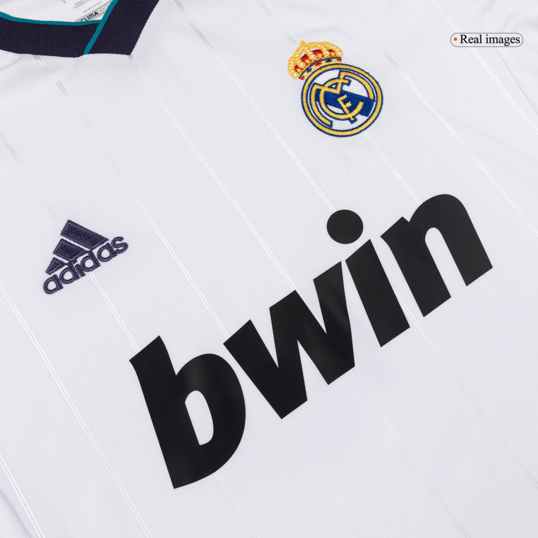 Retro 2012/13 Real Madrid Home Long Sleeve Soccer Jersey - Soccerdeal