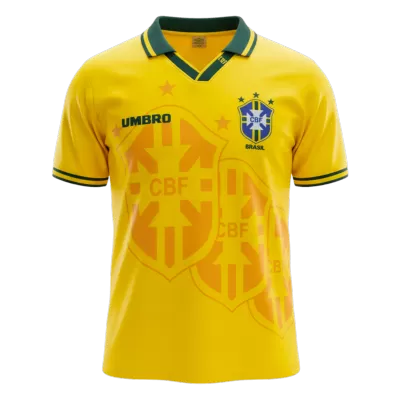 Retro 1994 Brazil Home Soccer Jersey - Soccerdeal