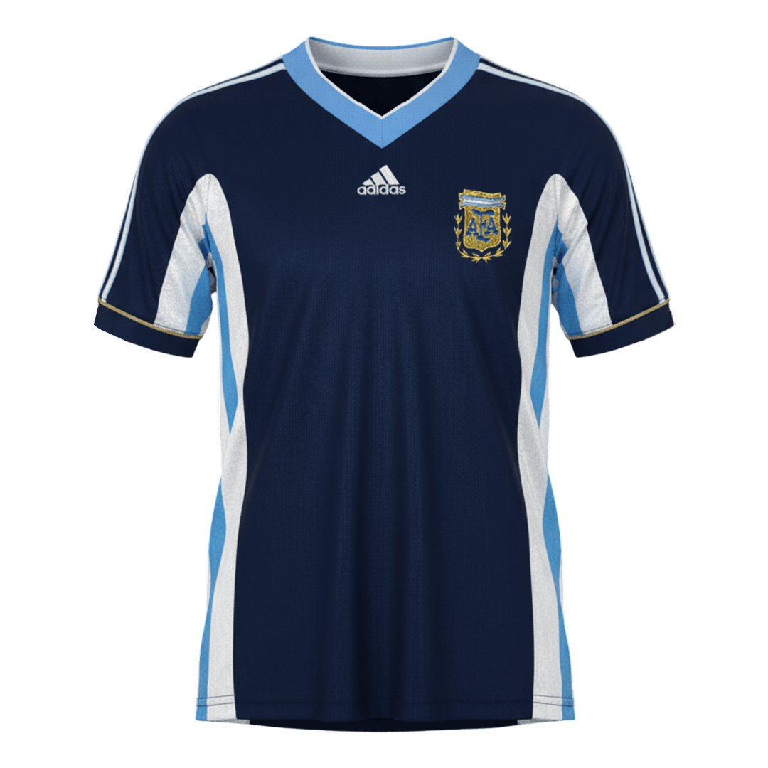 Retro 1998 Argentina Away Soccer Jersey - Soccerdeal