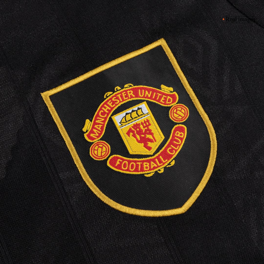 Retro 1993/94 Manchester United Away Long Sleeve Soccer Jersey - Soccerdeal