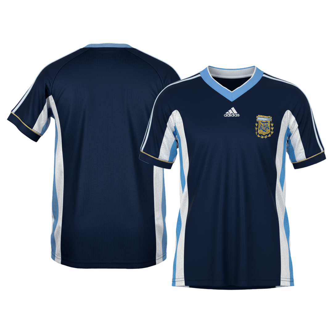 Retro 1998 Argentina Away Soccer Jersey - Soccerdeal