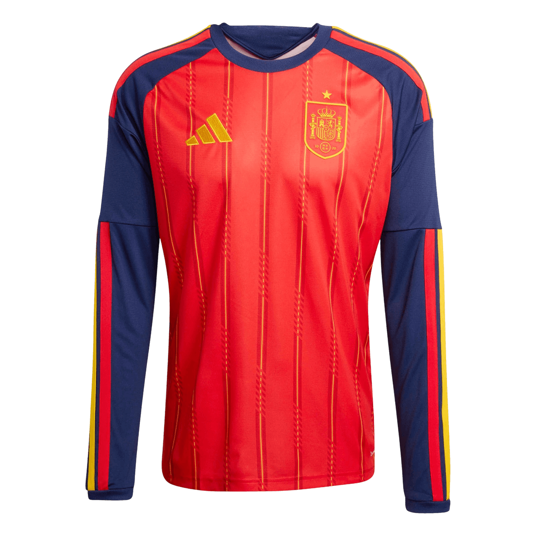 Spain Home Long Sleeve Soccer Jersey 2026 - Soccerdeal