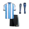 Kid's Argentina Home Soccer Jersey Kit(Jersey+Shorts+Socks) 2025/26 - Soccerdeal