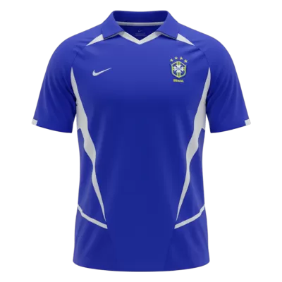 Retro 2002 Brazil Away Soccer Jersey - Soccerdeal
