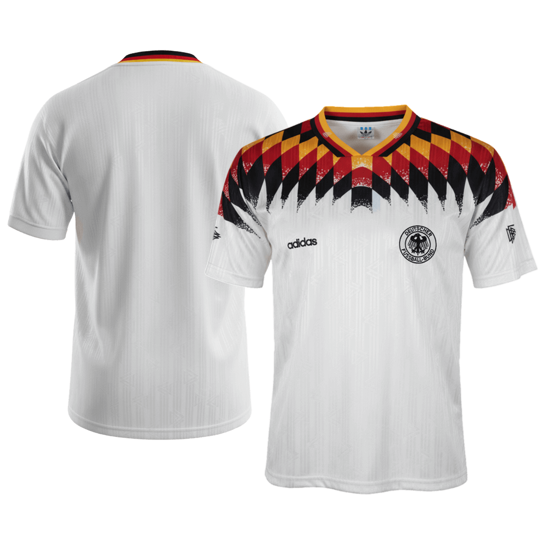Retro 1994 Germany Home Soccer Jersey - Soccerdeal
