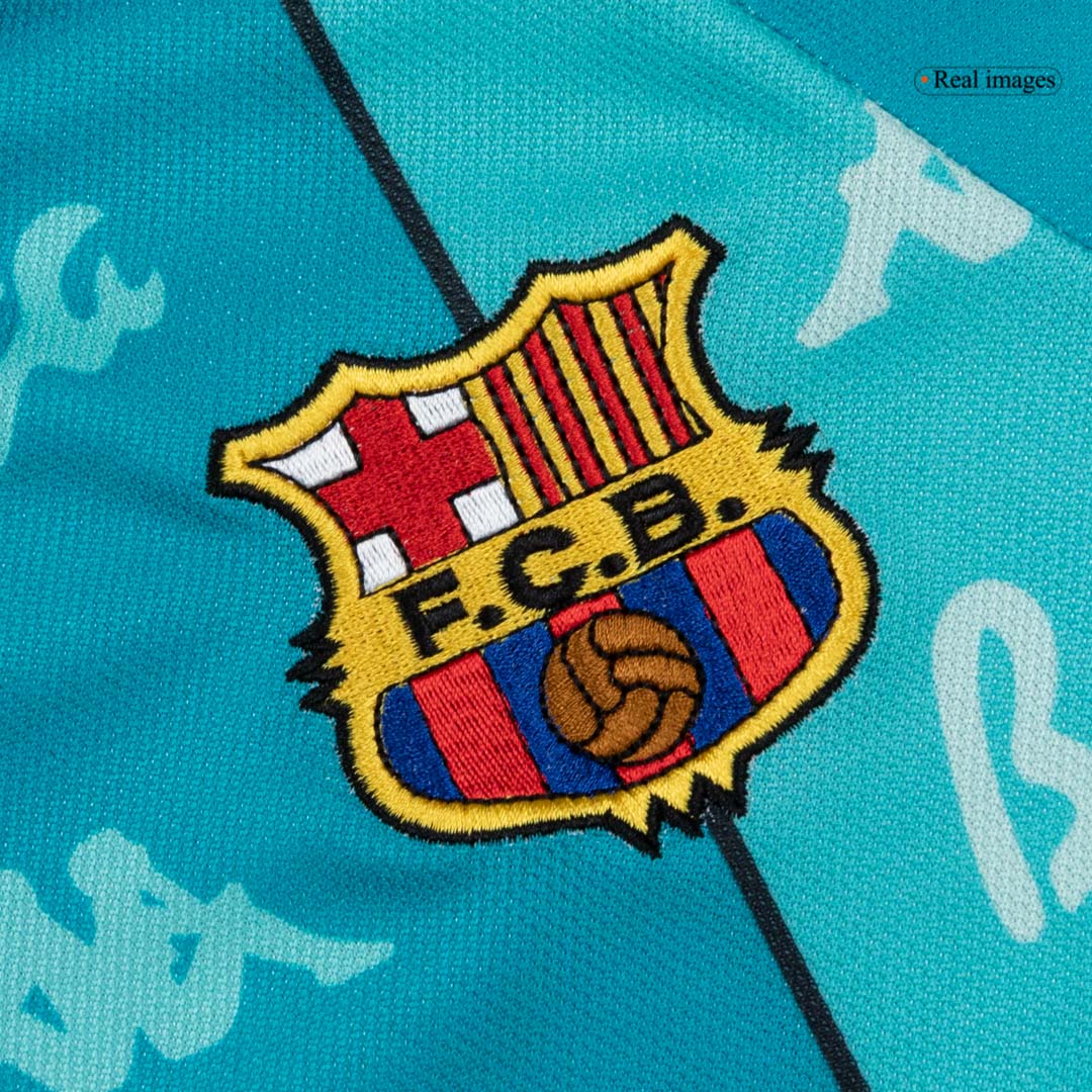 Retro 1996/97 Barcelona Away Soccer Jersey - Soccerdeal