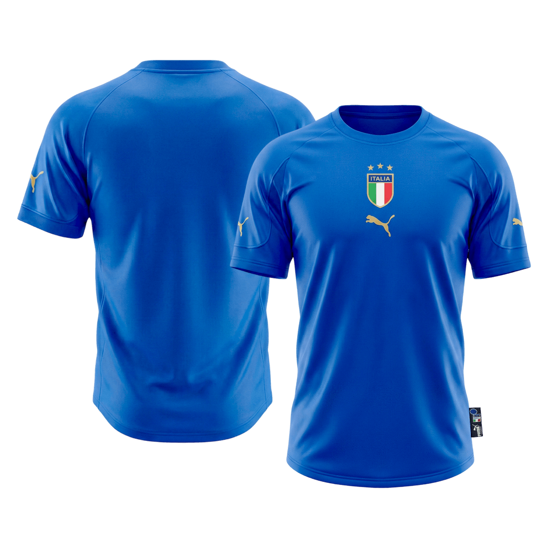 Retro 2004 Italy Home Soccer Jersey - Soccerdeal