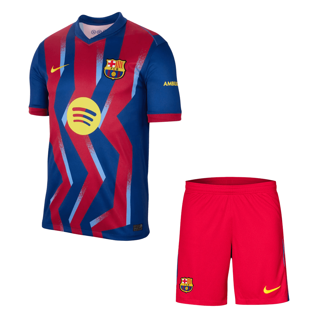 Barcelona Fourth Away Soccer Jersey Kit(Jersey+Shorts) 2025/26 - Soccerdeal
