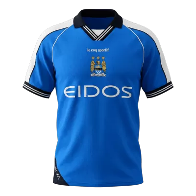 Retro 1999/01 Manchester City Home Soccer Jersey - Soccerdeal