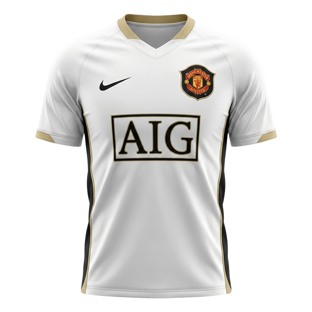 Retro 2006/07 Manchester United Away Soccer Jersey - Soccerdeal
