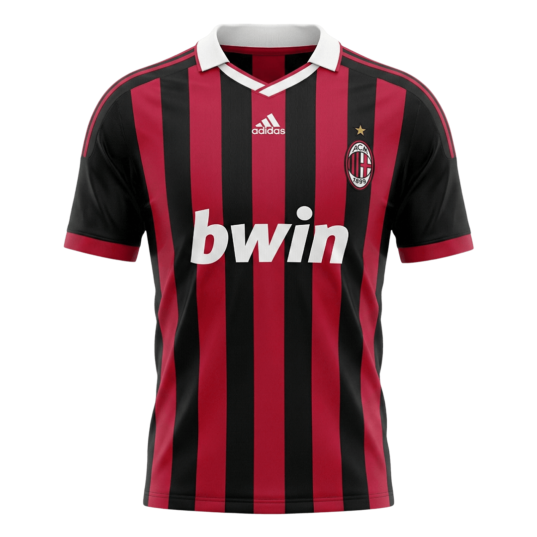 Retro 2009/10 AC Milan Home Soccer Jersey - Soccerdeal