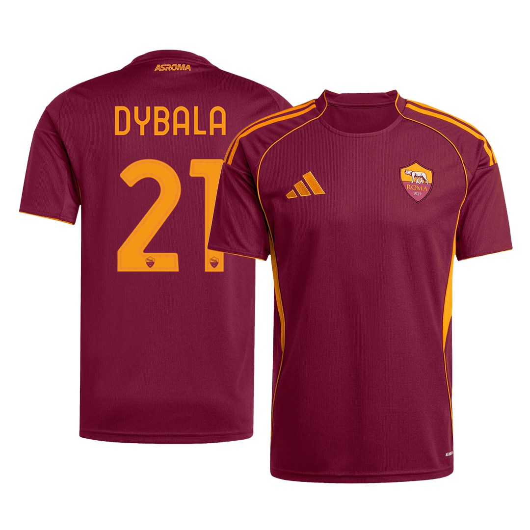 DYBALA #21 Roma Home Soccer Jersey 2025/26 - Soccerdeal
