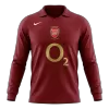 Retro 2005/06 Arsenal Home Long Sleeve Soccer Jersey - Soccerdeal