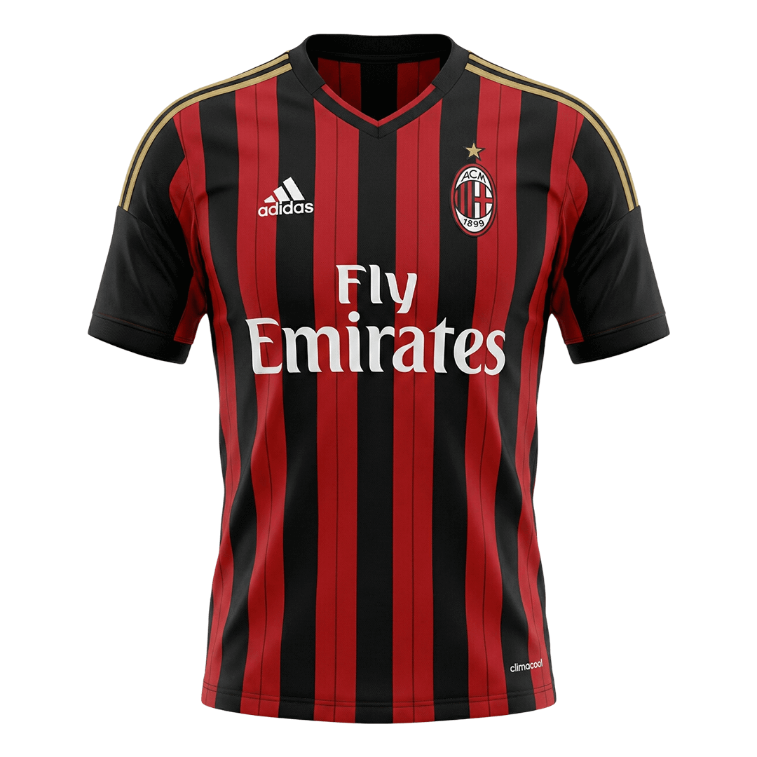 Retro 2013/14 AC Milan Home Soccer Jersey - Soccerdeal