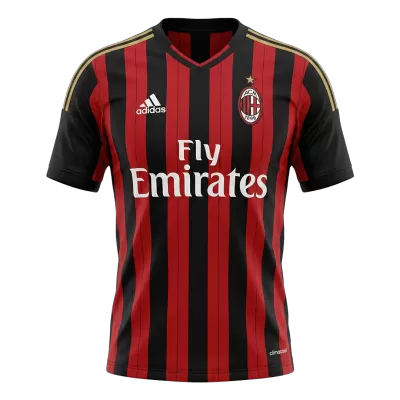 Retro 2013/14 AC Milan Home Soccer Jersey - Soccerdeal