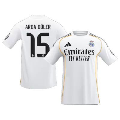 ARDA GÜLER #15 Real Madrid Home Soccer Jersey 2025/26 - Soccerdeal