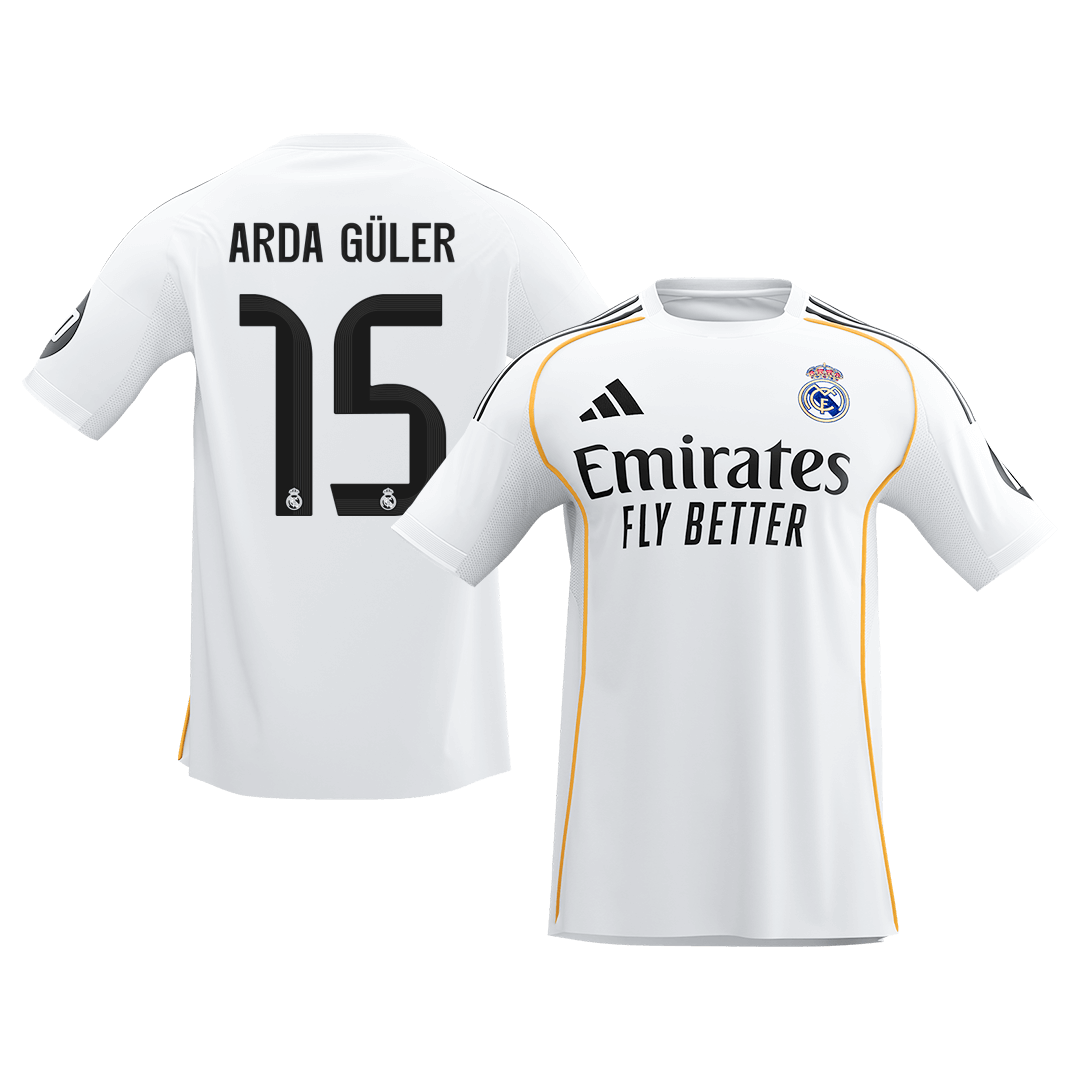 ARDA GÜLER #15 Real Madrid Home Soccer Jersey 2025/26 - Soccerdeal