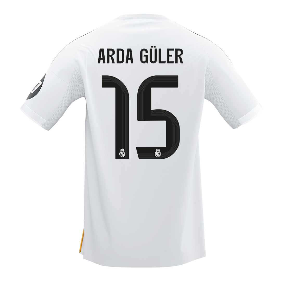 ARDA GÜLER #15 Real Madrid Home Soccer Jersey 2025/26 - Soccerdeal