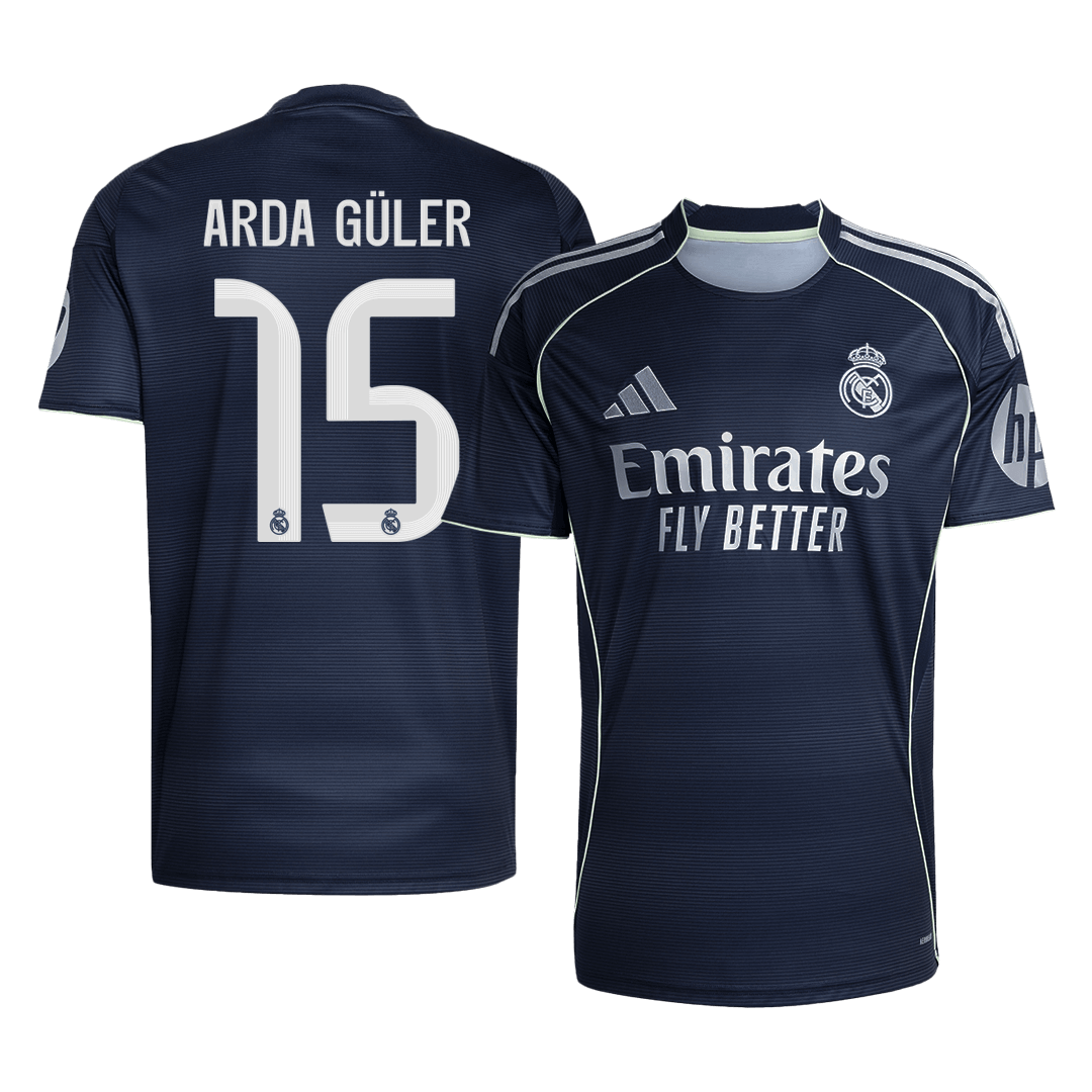 ARDA GÜLER #15 Real Madrid Away Soccer Jersey 2025/26 - Soccerdeal