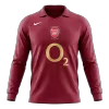 Retro 2005/06 Arsenal Home Long Sleeve Soccer Jersey - Soccerdeal