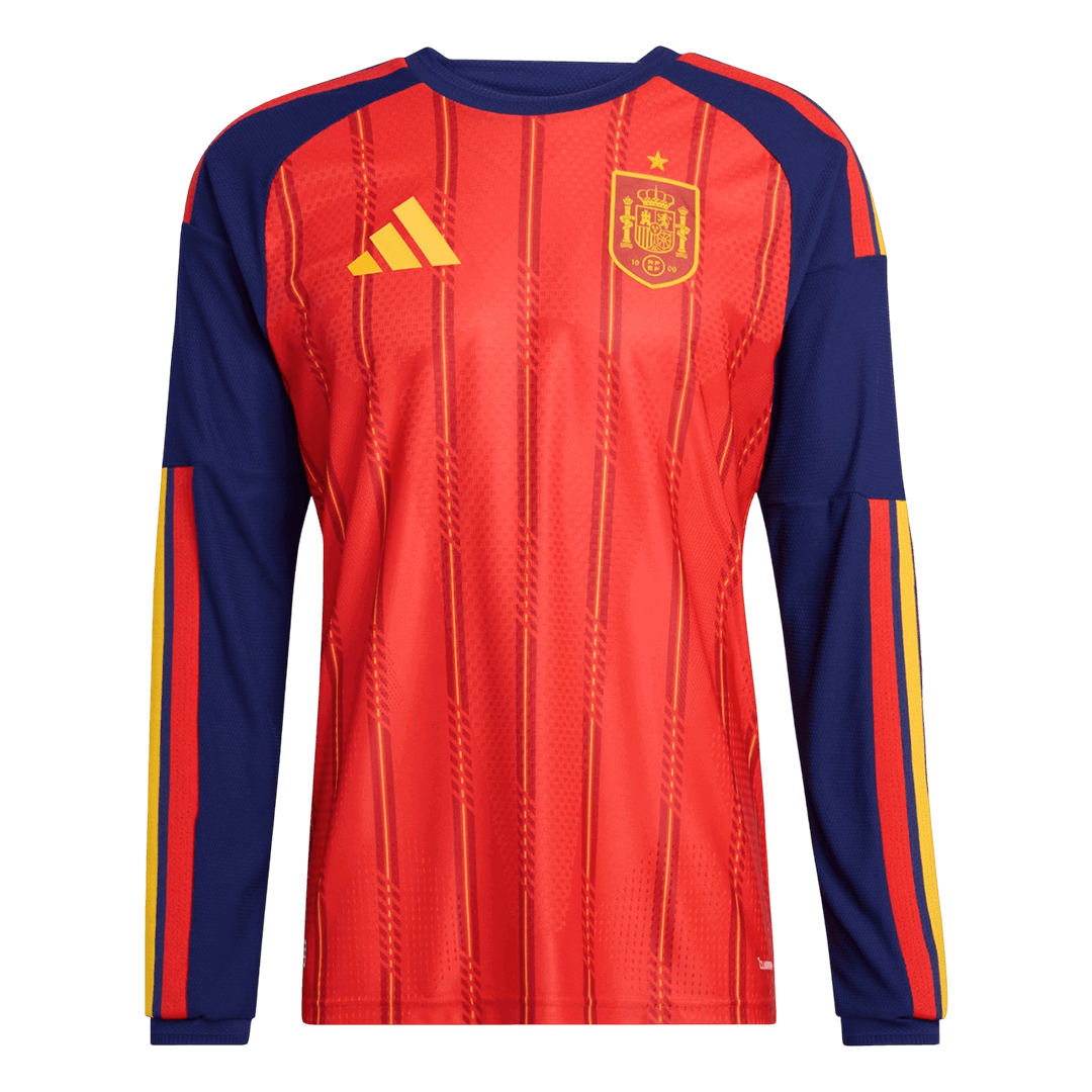 Spain Home Long Sleeve Soccer Jersey 2026 - Soccerdeal