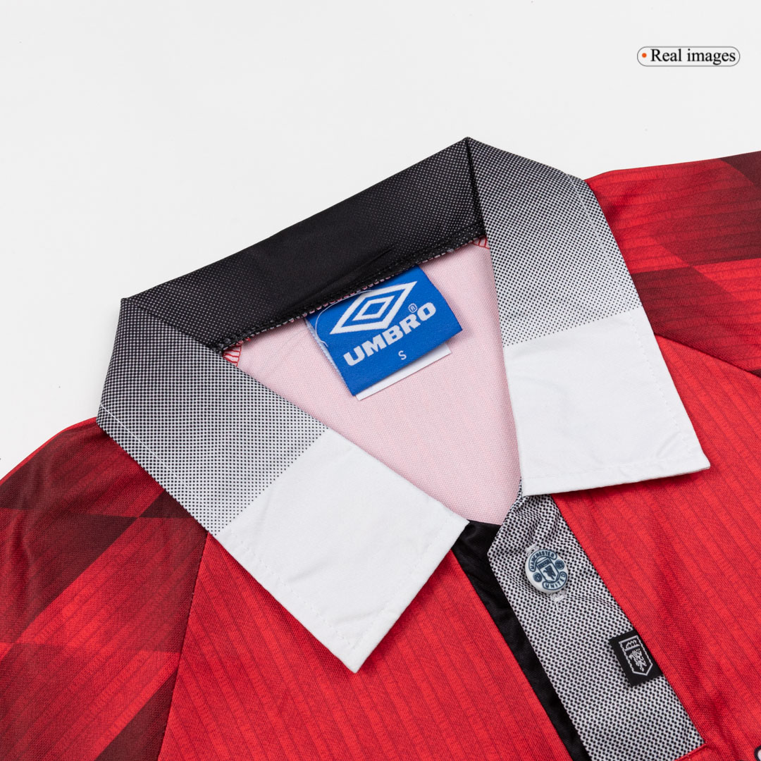 Retro 1996/97 Manchester United Home Soccer Jersey - Soccerdeal