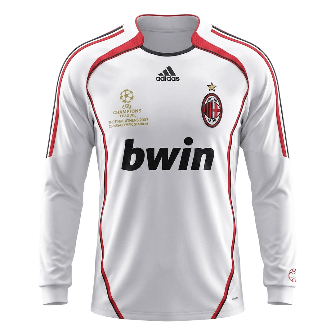 Retro 2006/07 AC Milan Away Long Sleeve Soccer Jersey - Soccerdeal