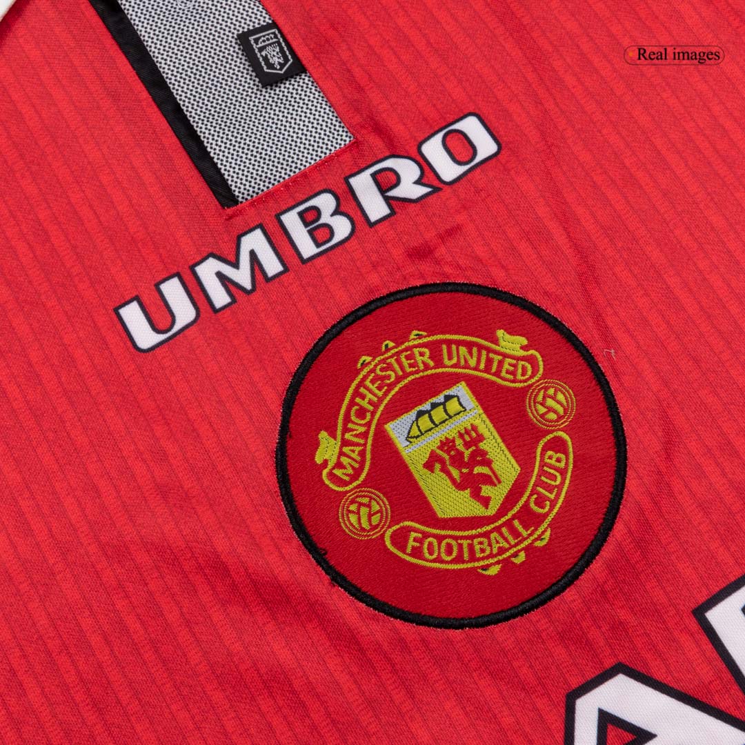 Retro 1996/97 Manchester United Home Soccer Jersey - Soccerdeal