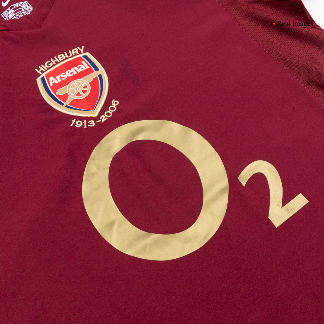 Retro 2005/06 Arsenal Home Long Sleeve Soccer Jersey - Soccerdeal