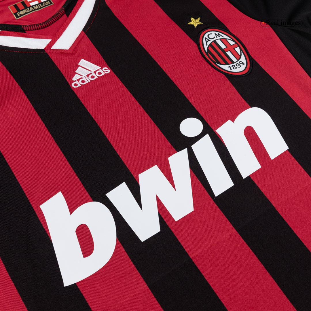 Retro 2009/10 AC Milan Home Soccer Jersey - Soccerdeal