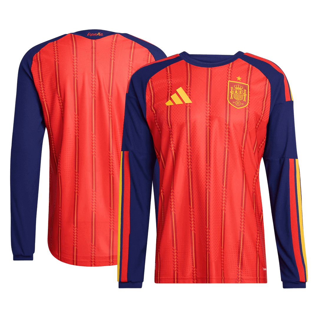 Spain Home Long Sleeve Soccer Jersey 2026 - Soccerdeal