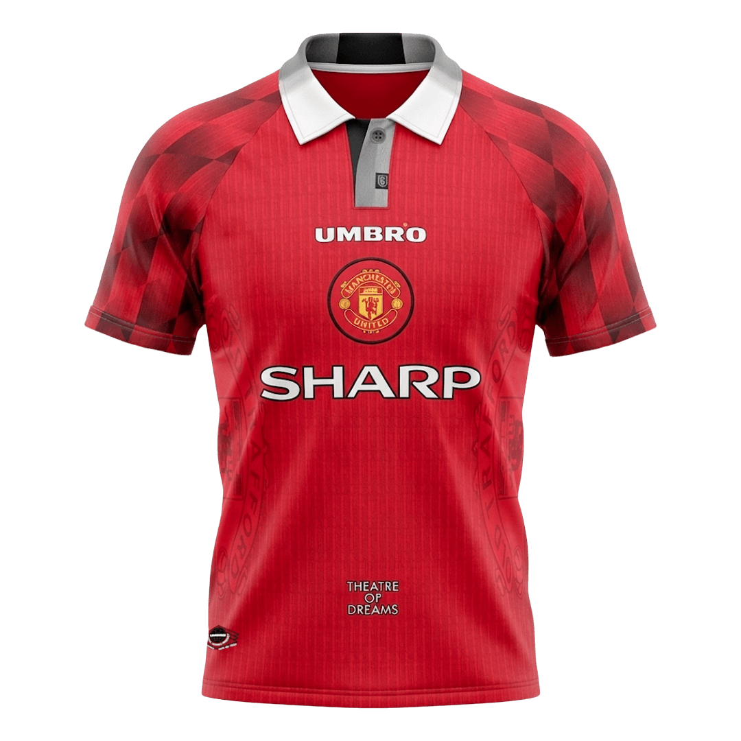Retro 1996/97 Manchester United Home Soccer Jersey - Soccerdeal