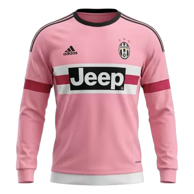 Retro 2015/16 Juventus Away Long Sleeve Soccer Jersey - Soccerdeal