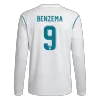 Retro BENZEMA #9 2017/18 Real Madrid Home Long Sleeve Soccer Jersey - Soccerdeal