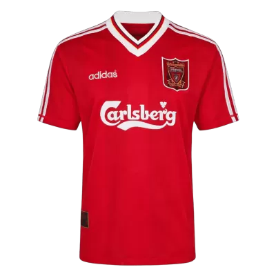 Retro 1995/96 Liverpool Home Soccer Jersey - Soccerdeal