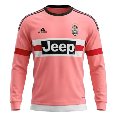 Retro 2015/16 Juventus Away Long Sleeve Soccer Jersey - Soccerdeal