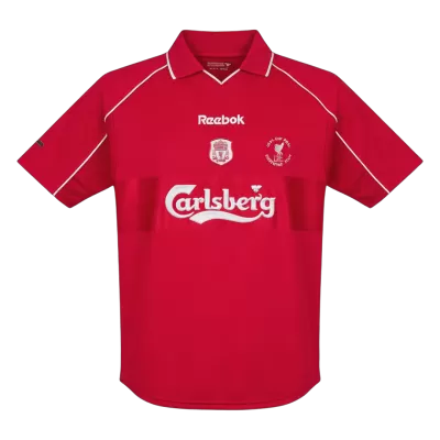 Retro 2000/01 Liverpool Home Soccer Jersey - Soccerdeal