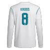 Retro KROOS #8 2017/18 Real Madrid Home Long Sleeve Soccer Jersey - Soccerdeal
