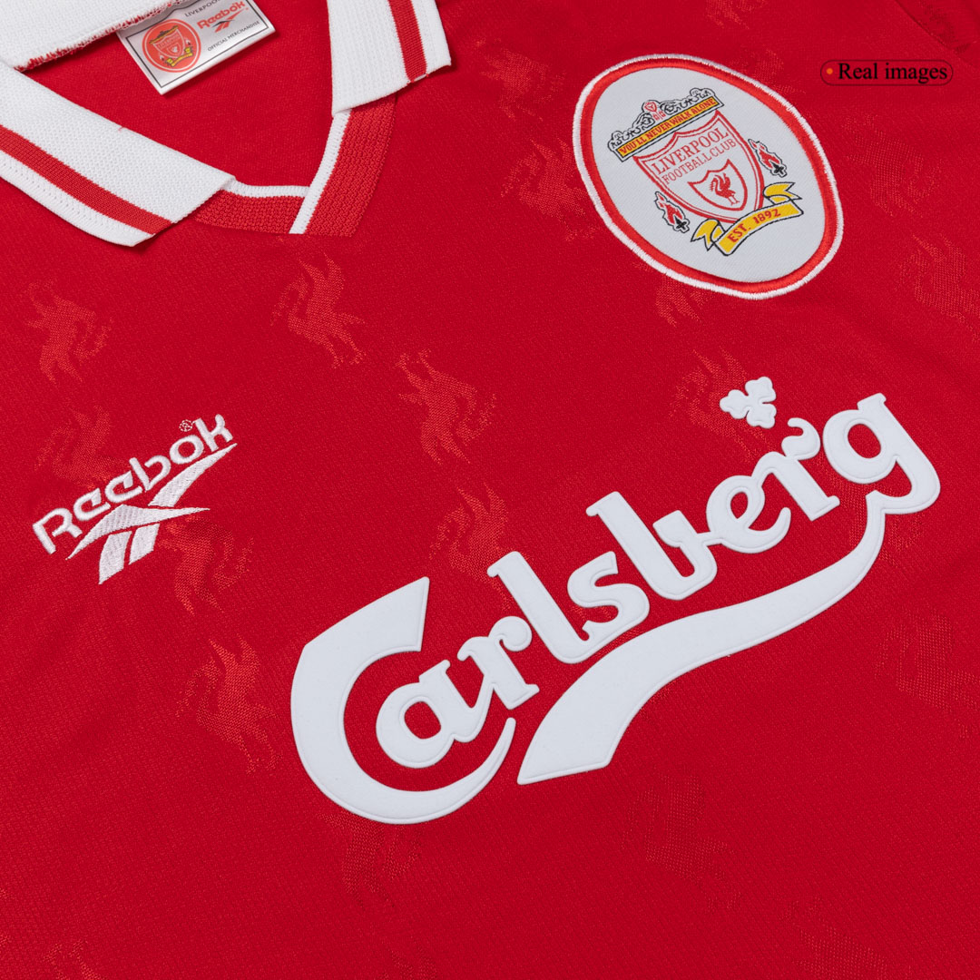 Retro 1996/97 Liverpool Home Soccer Jersey - Soccerdeal