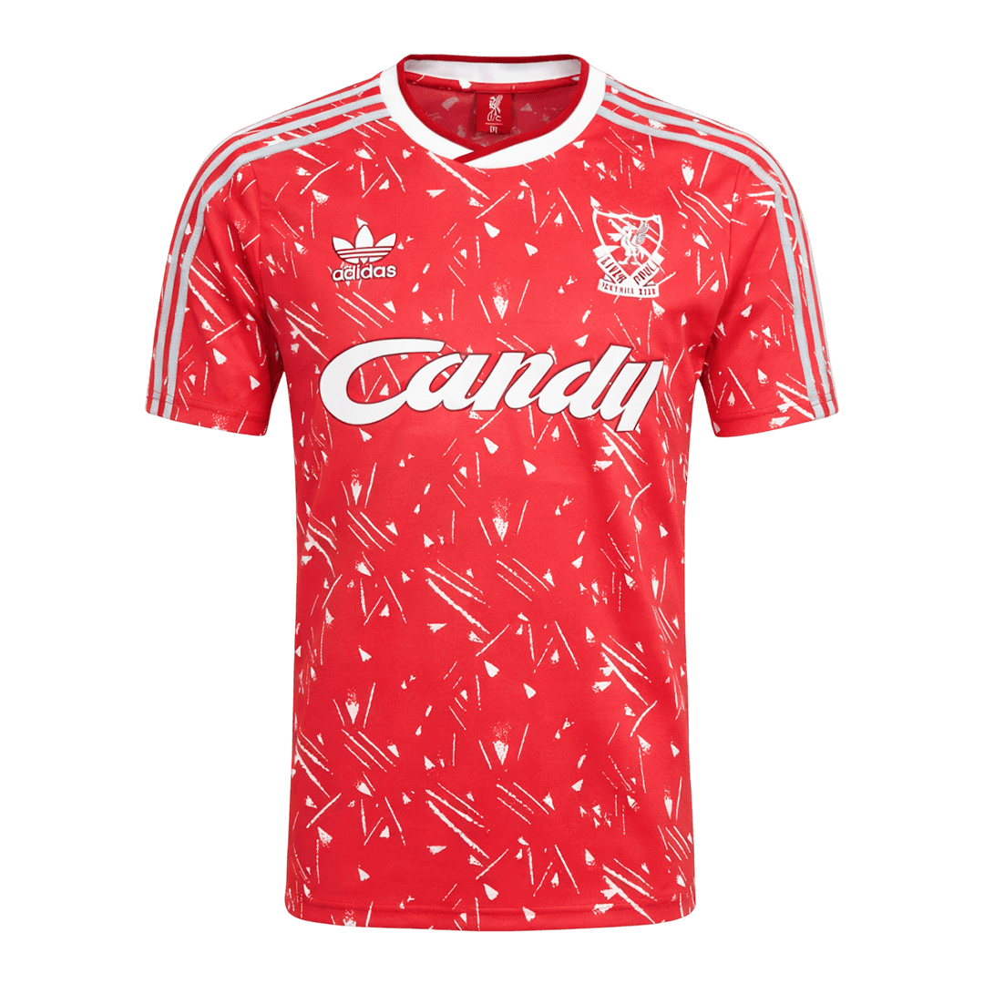 Retro 1989/91 Liverpool Home Soccer Jersey - Soccerdeal