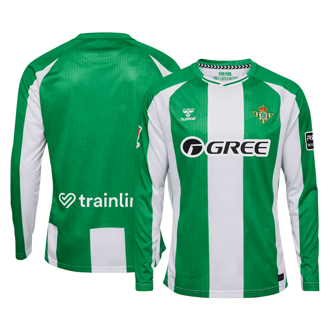 Real Betis Home Long Sleeve Soccer Jersey 2025/26 - Soccerdeal